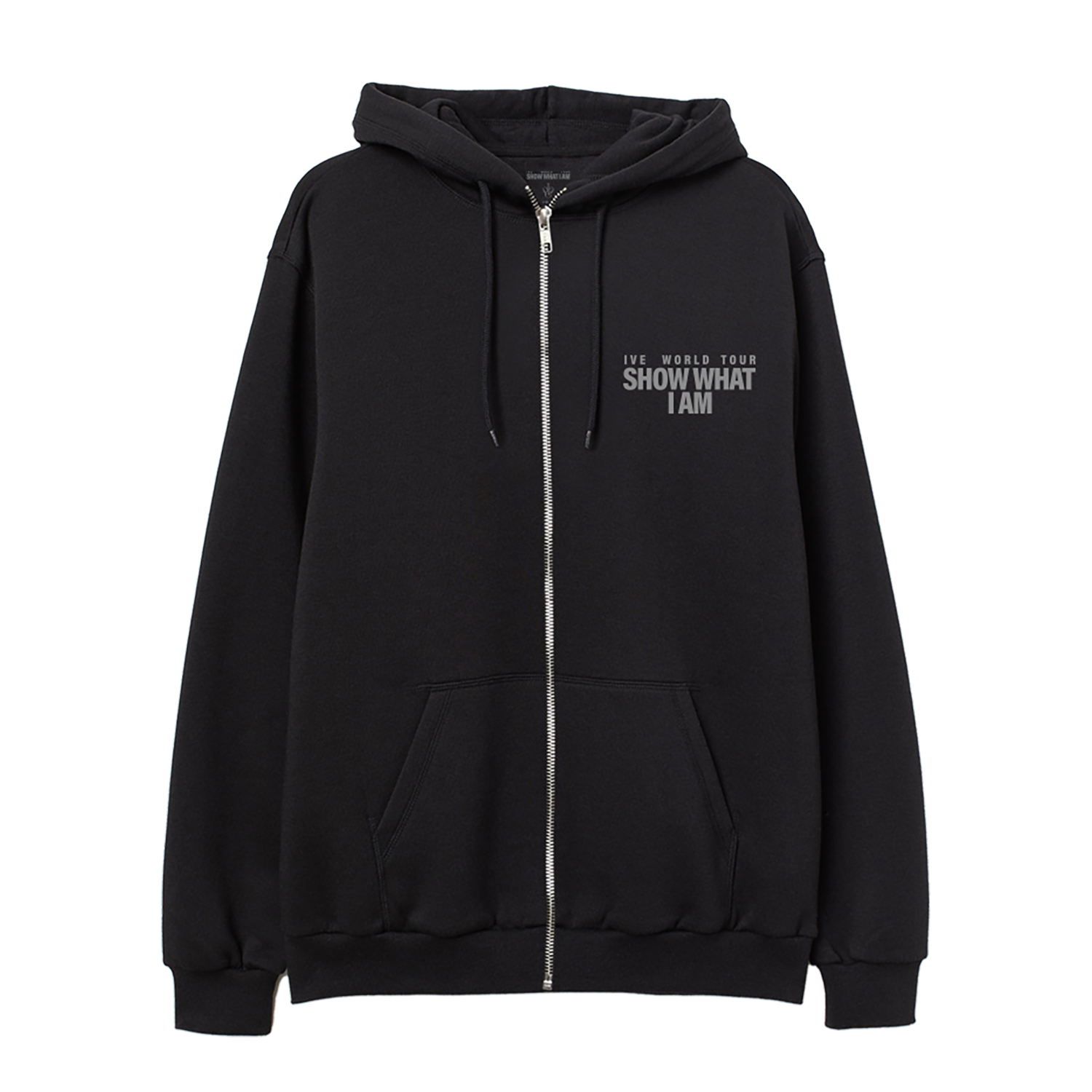Black Winged Crest Zip Hoodie – IVE MT