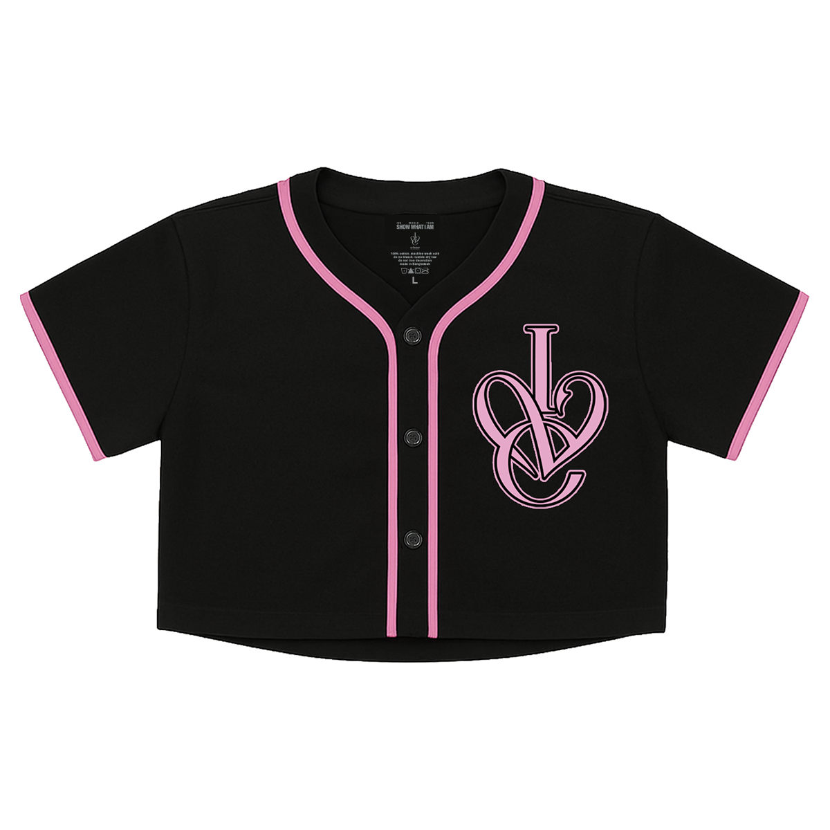 アイドル IVE CREST CROP BASEBALL JERSEY WHITE M アイドル IVE CREST